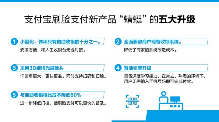支付寶發(fā)布全新刷臉支付產(chǎn)品“蜻蜓”:靠臉吃飯