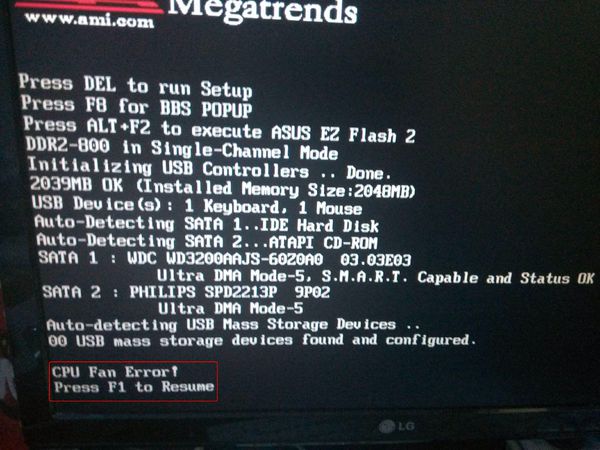 電腦開機(jī)出現(xiàn)“CPU Fan Error”的解決方法
